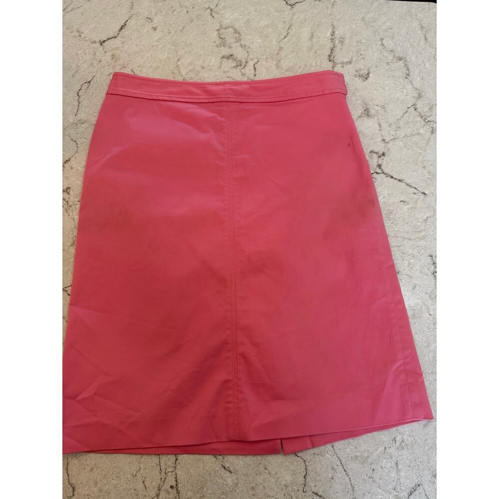 J.Crew Stretch Cotton Pencil Skirt - Vibrant Pink- Size 8